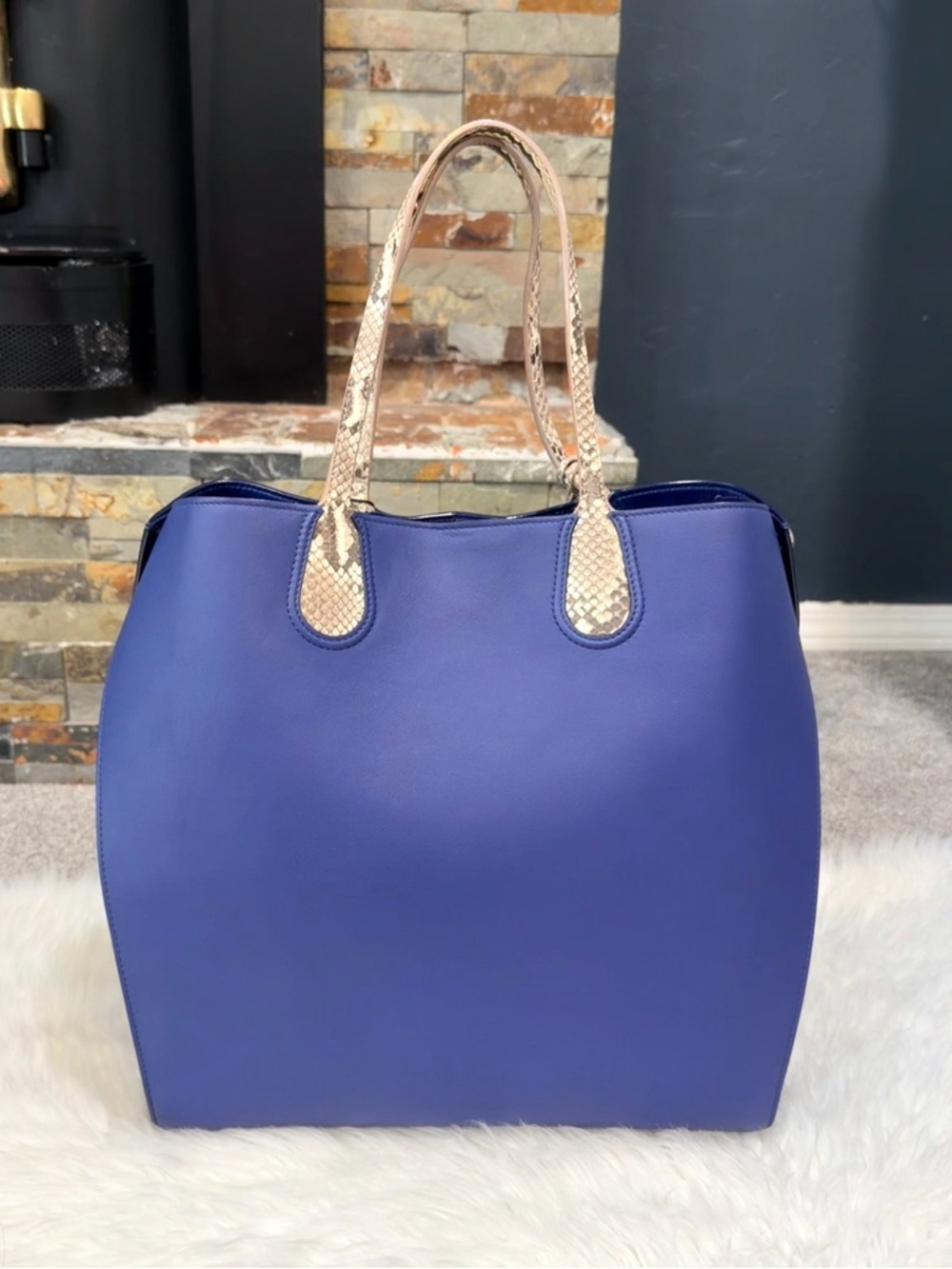 Christian Dior Python Vertical Addict Tote Bag - Picture 2 of 16